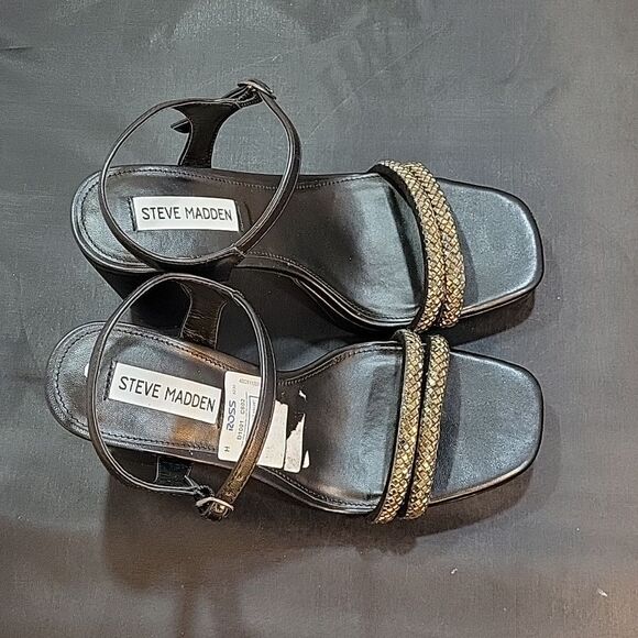 BRAND NEW STEVE MADDEN DOUBLE STRAP OPEN TOE WOMEN"S SANDAL - Picture 10 of 16